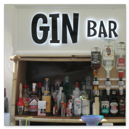 Gin Bar signage