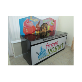 hire a mobile froyo bar for trade show promotion
