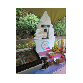 rent a mobie frozen yogurt cart for conference trade show