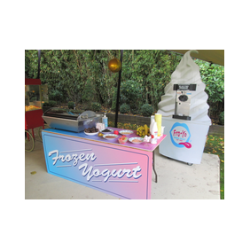 rent mobile frozen yogurt catering services for conference break out
