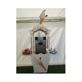 i am looking for an attractive visual ice cream display cart for wedding reception